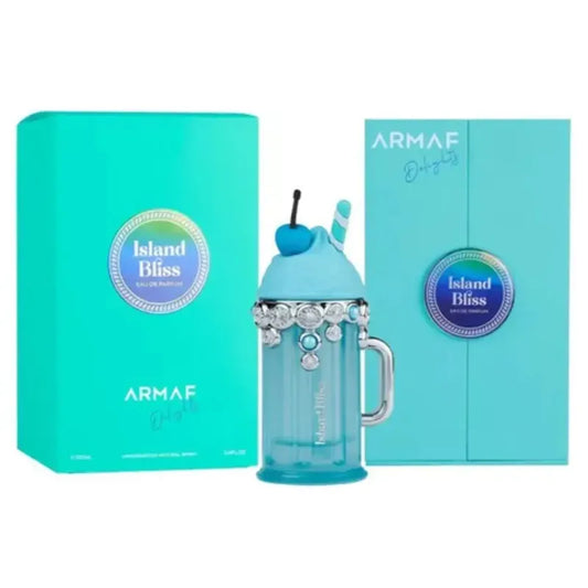 Perfume Armaf Island Bliss Delights para mujer 100ml Eau de Parfum fragancia tropical con notas de coco y flores blancas
