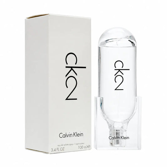 perfume calvin klein ck2 edt 100 ml con frasco transparente y caja original