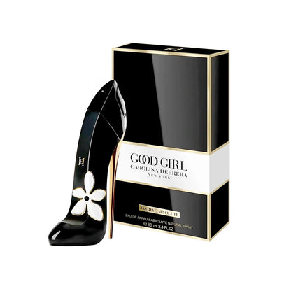 Perfume Carolina Herrera Good Girl Jasmine Absolute EDP 80 ml para mujer en su frasco de tacón negro