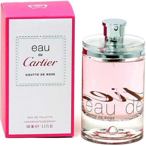 perfume cartier goutte de rose 100ml mujer