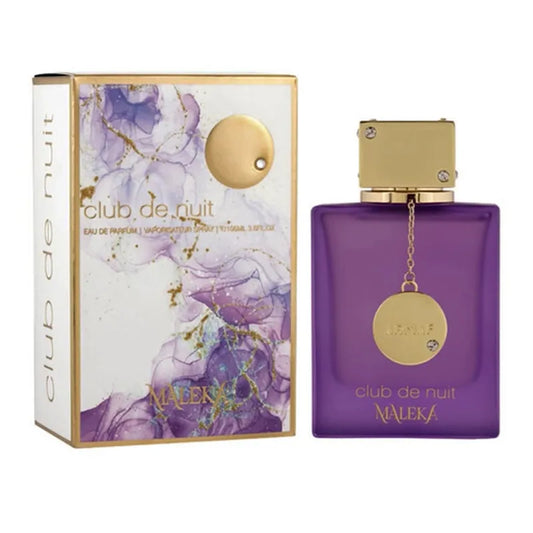 Perfume Club De Nuit Maleka Armaf para mujer en frasco rosa con detalles dorados y tapa dorada 100ml EDP

