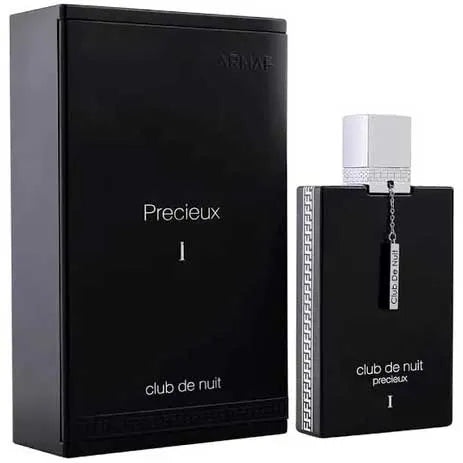 Perfume Club de Nuit Precieux de Armaf fragancia unisex oriental amaderada con notas de azafrán oud y vainilla presentación de 55 ml Extrait de Parfum concentrado