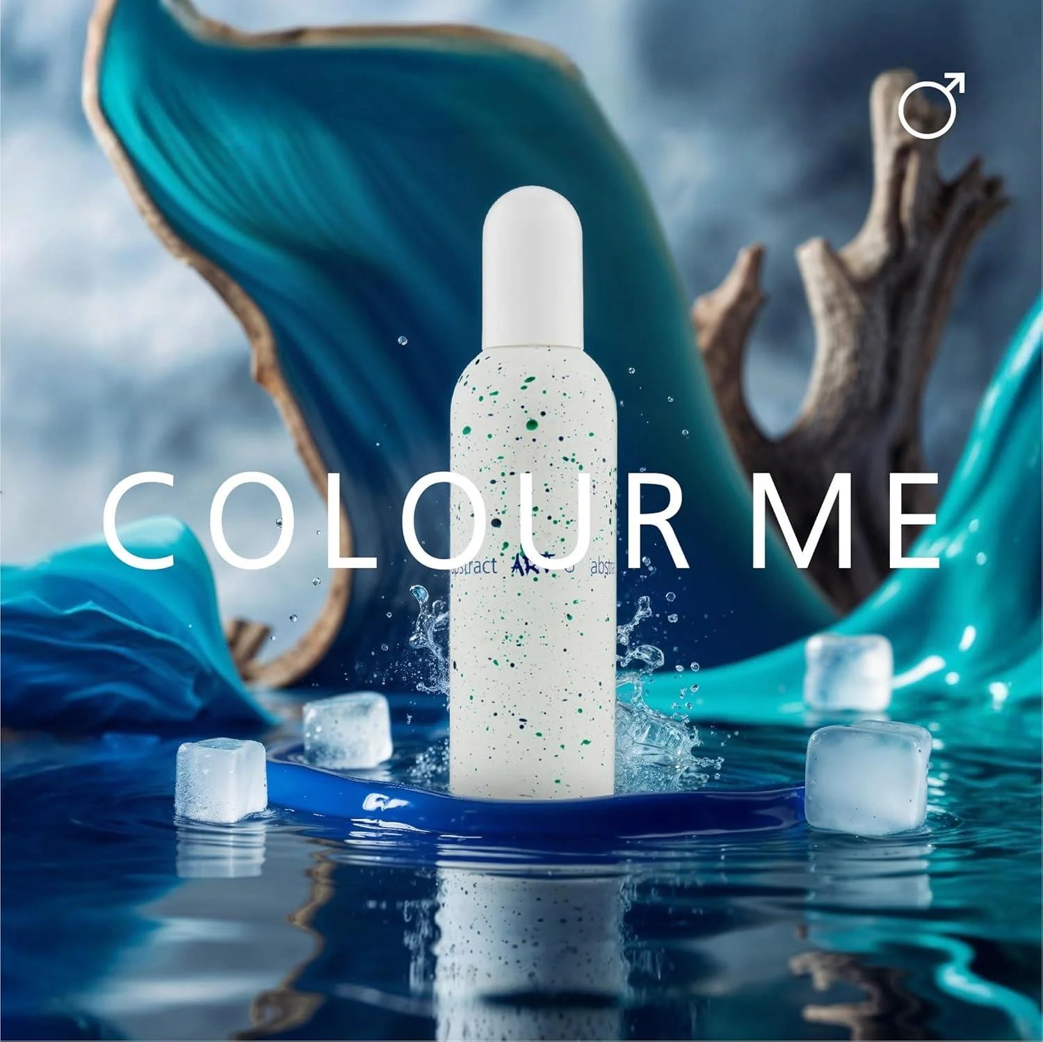 Botella de perfume Colour Me Abstract Art Milton Lloyd 100ml para hombre con notas amaderadas y especiadas