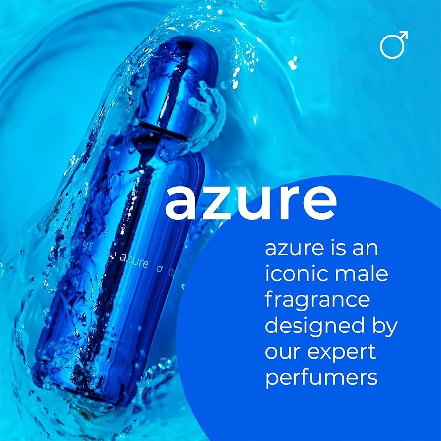 Botella de perfume Colour Me Azure Milton Lloyd 100ml para hombre con notas aromaticas frescas y citricas