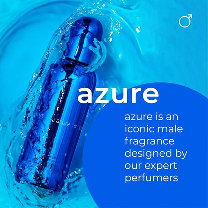 Botella de perfume Colour Me Azure Milton Lloyd 100ml para hombre con notas aromaticas frescas y citricas