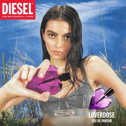 Detalle del frasco Perfume Diesel Loverdose Mujer oriental vainilla