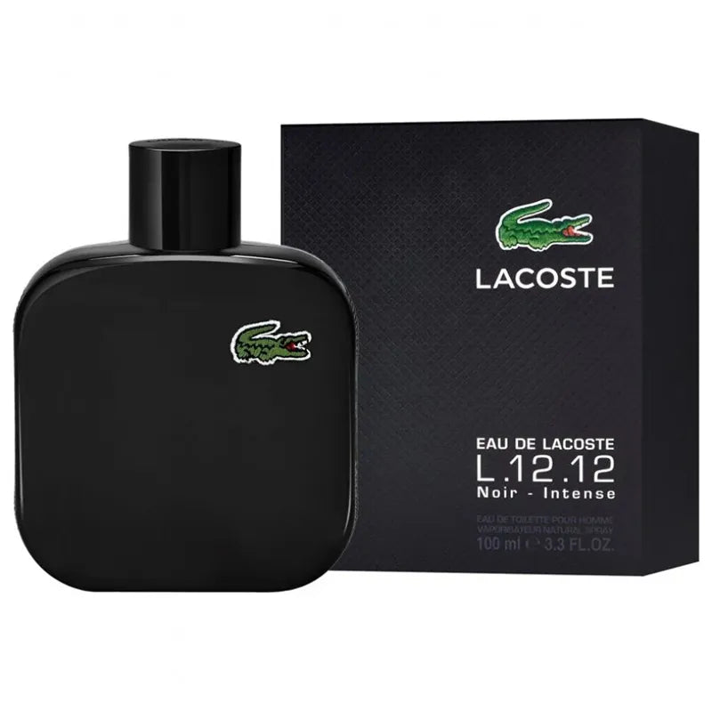 perfume eau de lacoste noir intense l1212 hombre eau de toilette 100ml fragancia masculina con notas de sandía lavanda y pachulí de gran duración