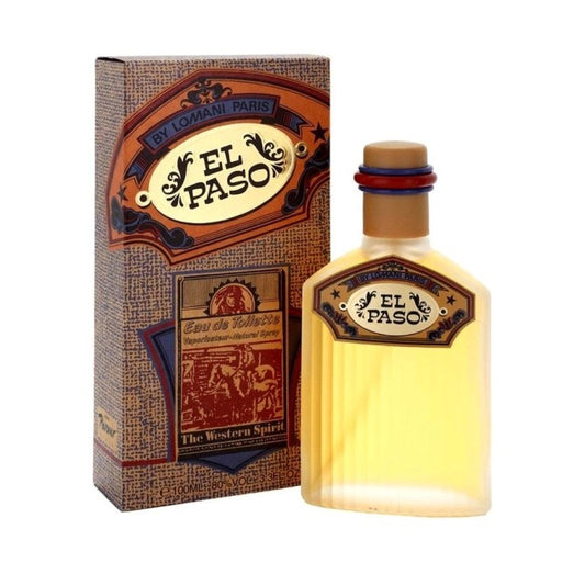 Perfume El Paso Lomani para hombre fragancia fresca aromática con notas de lavanda bergamota y almizcle presentación de 100 ml Eau de Toilette