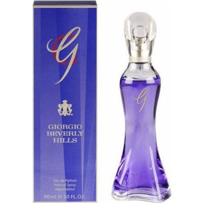 perfume g giorgio beverly hills para mujer en frasco de diseño sofisticado