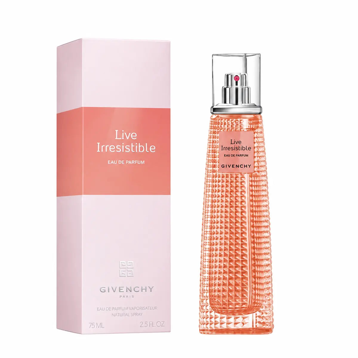 Perfume Givenchy Live Irrésistible EDP 75 ml para mujer con aroma floral frutal