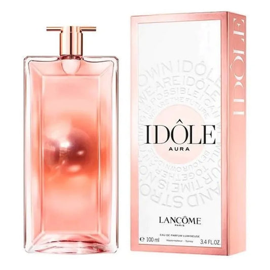 perfume idole aura lumineuse lancome mujer original eau de parfum frasco de 100ml con diseño elegante y fragancia floral amaderada ideal para uso diario