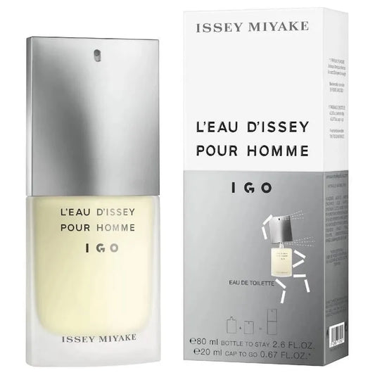 perfume igo leau dissey issey miyake pour homme eau de toilette 80ml fragancia masculina fresca y amaderada con notas cítricas y especiadas