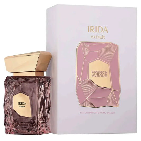 perfume irida extrait french avenue en presentación de lujo
