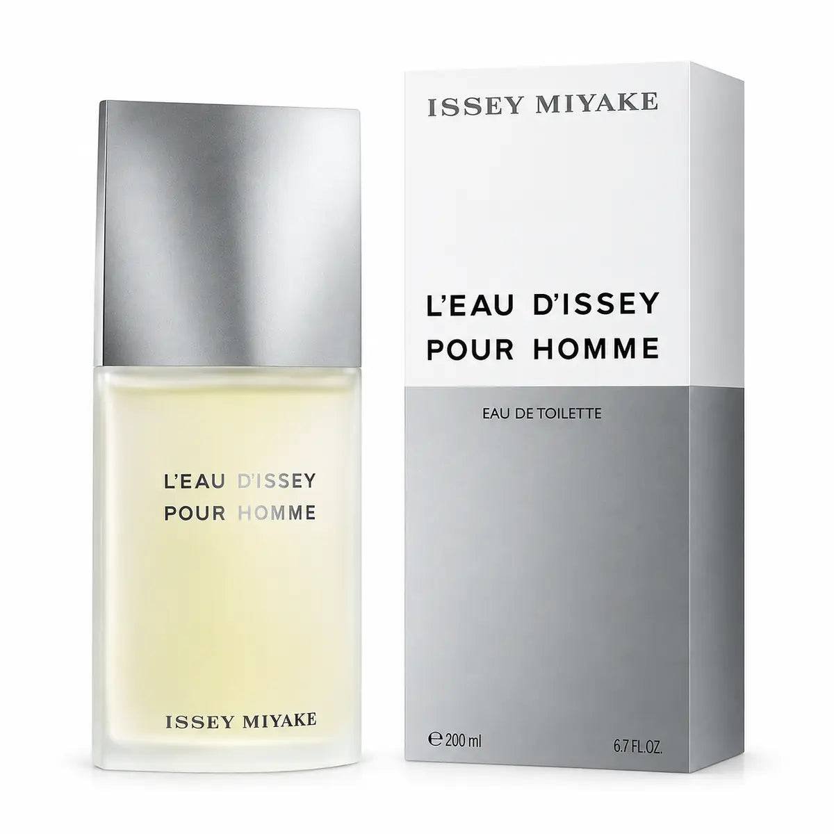 frasco y caja originales de issey miyake l'eau d'issey pour homme edt 200 ml