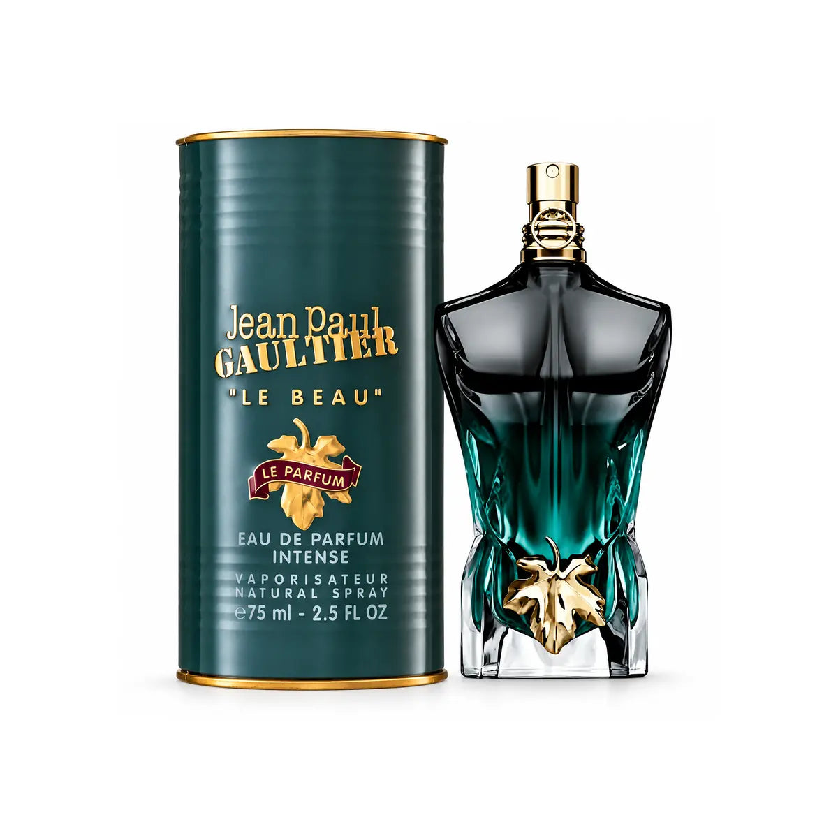 frasco y estuche original de jean paul gaultier le beau le parfum edp intenso 75 ml