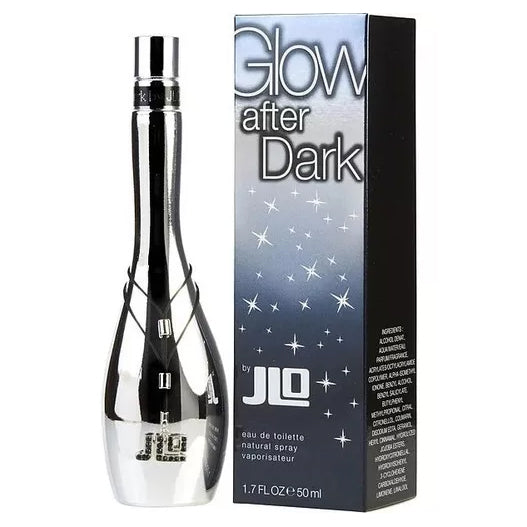 Botella morada Jennifer Lopez Glow After Dark 50ml con efecto degradado y detalles plateados