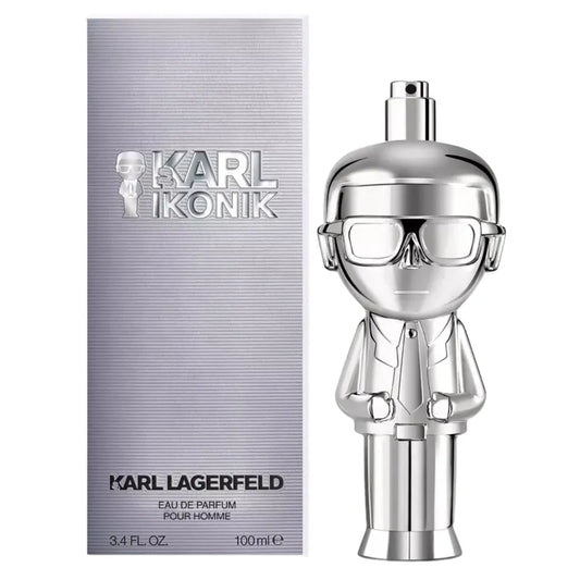 perfume karl ikonik karl lagerfeld en presentación elegante