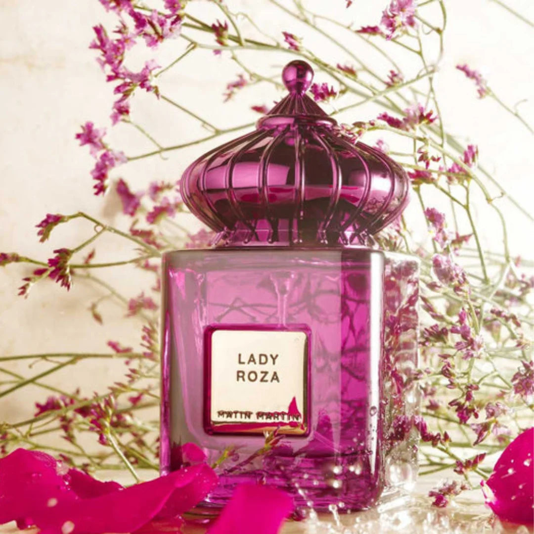 Presentación original del perfume Lady Roza de Matin Martin