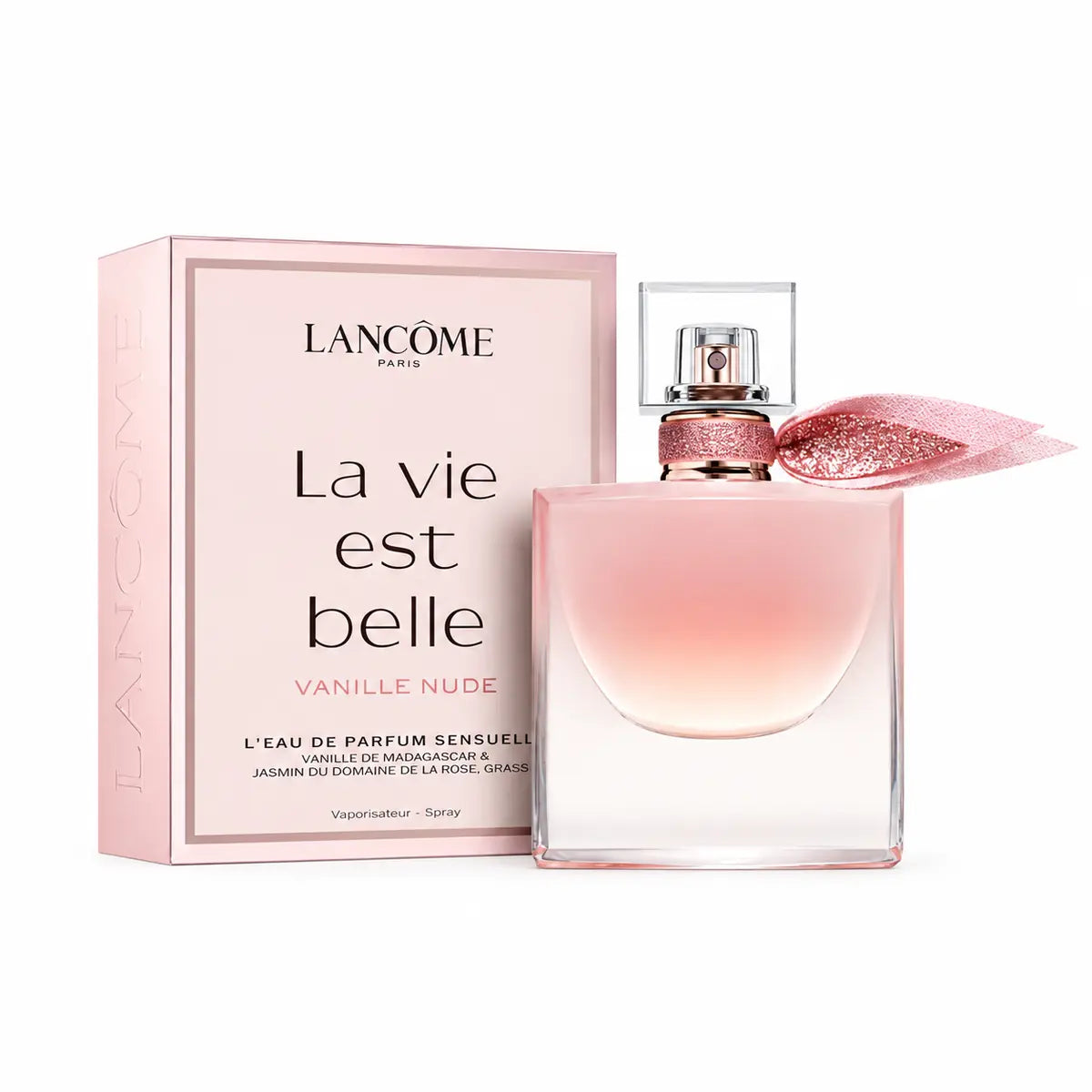 Perfume Lancôme La Vie Est Belle Vanille Nude EDP 100 ml con jazmín solar, vainilla Bourbon y almizcle blanco