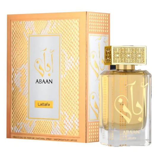 Perfume Lattafa Abaan Eau de Parfum Natural Spray 100ml con auténtica fragancia oriental amaderada
