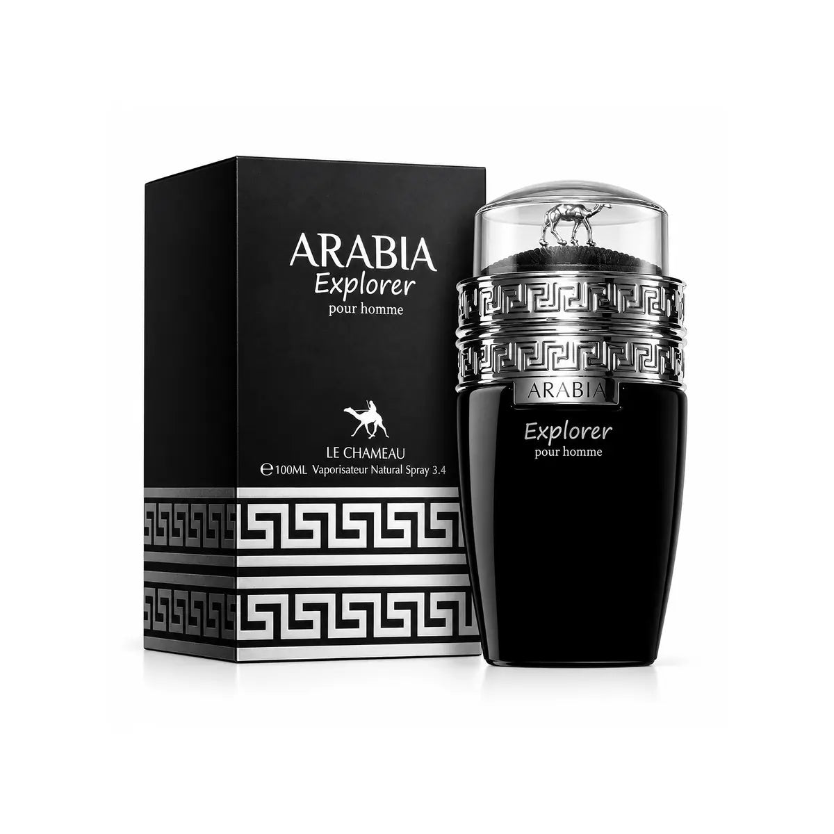 perfume le chameau arabia explorer edp 100 ml para hombre con aroma de cuero y frutas