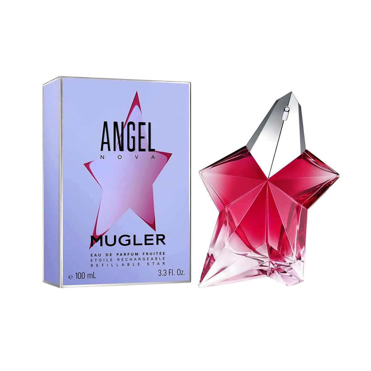 Perfume Mugler Angel Nova Fruitee EDP 100 ml para mujer con aroma floral afrutado y amaderado