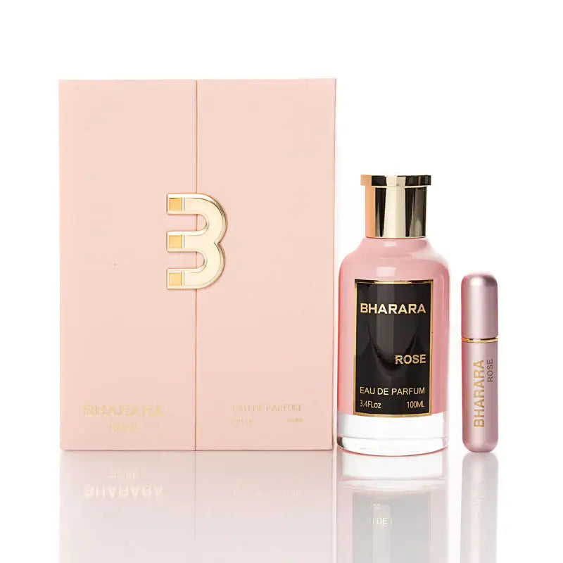 Perfume de lujo Bharara Rose para mujer en presentación premium de 100ml ideal para regalo

