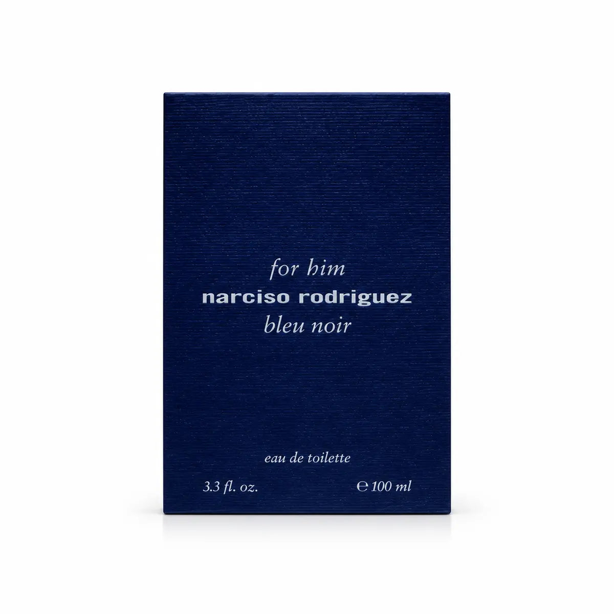 frasco de narciso rodriguez bleu noir edt 100 ml para hombre sobre fondo blanco