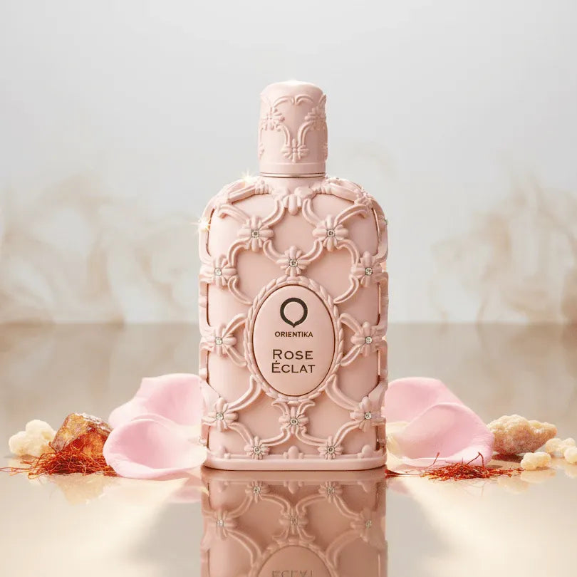 Frasco Orientica Rose Éclat mujer diseño elegante rosado