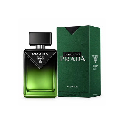 caja y frasco originales de prada paradigme le parfum 100 ml