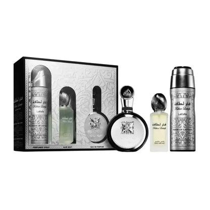 Perfume Lattafa Fakhar Eau de Parfum de 100ml en set estuche de lujo para hombre