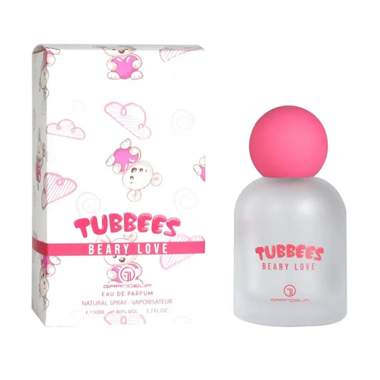 Botella con forma de oso perfume Tubbees Beary Love Grandeur EDP 50ml rosa