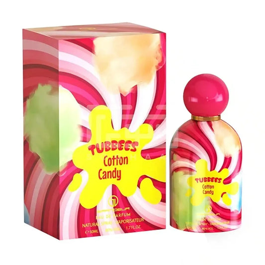 Botella rosa perfume Tubbees Cotton Candy Grandeur EDP 50ml con forma de oso y detalles brillantes