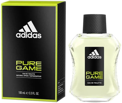 perfume adidas pure game eau de toilette de 100 ml para hombre con aroma amaderado especiado frasco moderno ideal para deportistas y hombres dinámicos