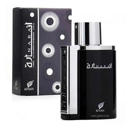 perfume afnan inara black para hombre frasco de 100ml con diseño oscuro y sofisticado