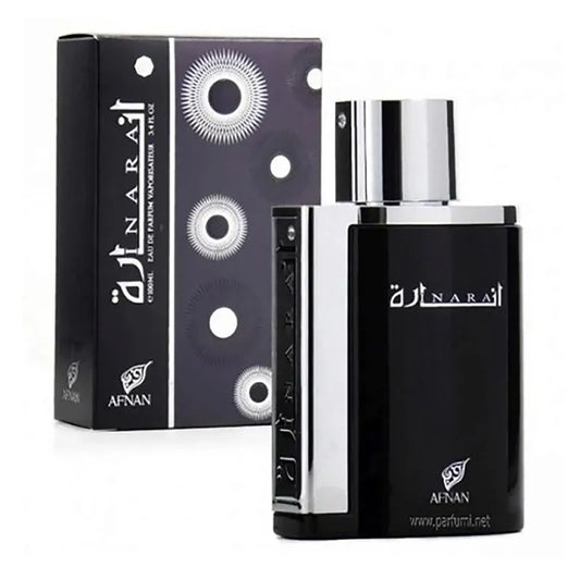perfume afnan inara black para hombre frasco de 100ml con diseño oscuro y sofisticado