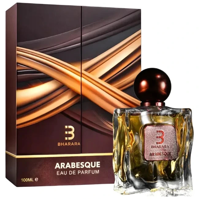 perfume Bharara Arabesque Eau de Parfum 100 ml unisex con aroma gourmand y ambarado