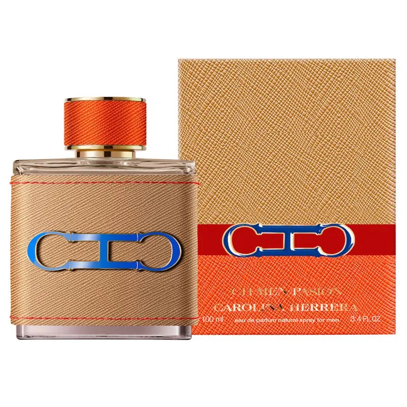 frasco de perfume carolina herrera men pasion edp 100ml para hombre con diseño sofisticado y moderno