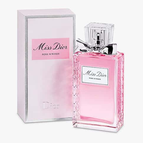 perfume femenino miss dior rose n roses eau de toilette con presentación elegante