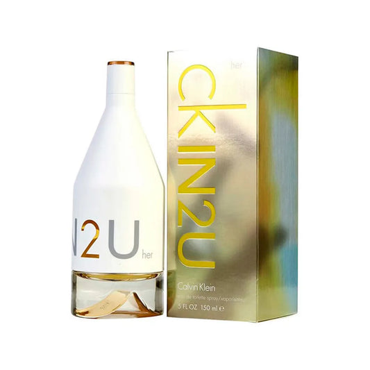 perfume ck in2u mujer calvin klein edt 150ml fragancia floral oriental cítrica con aroma fresco y juvenil para uso diario