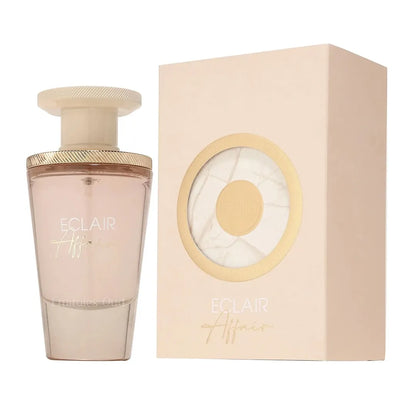Perfume Éclair Affair French Avenue 100 ml frasco elegante de tono dorado con diseño clásico y refinado