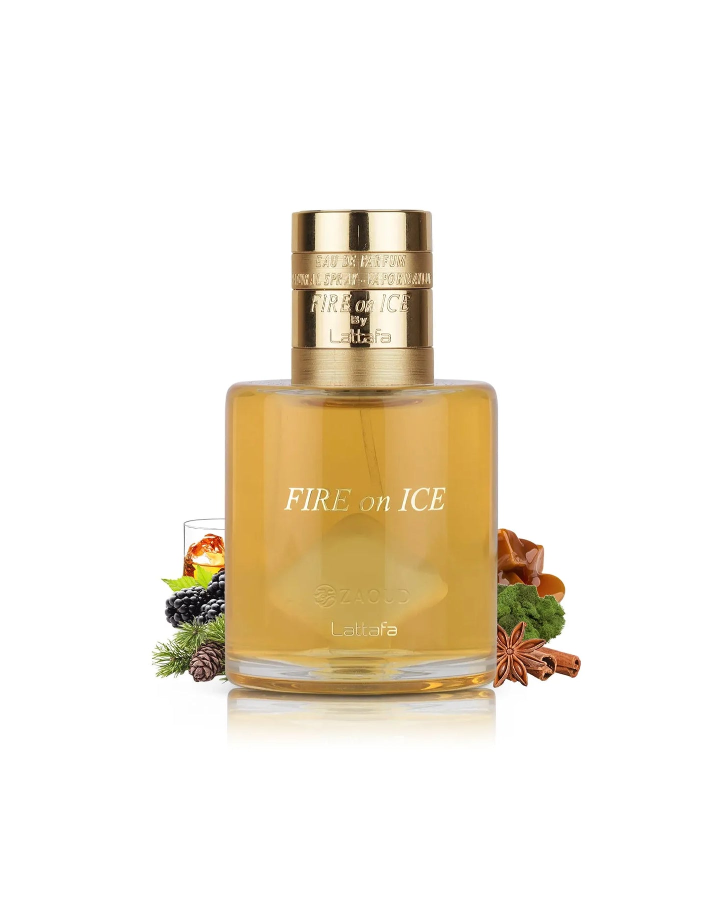 perfume fire on ice lattafa 100ml aroma oriental especiado equilibrado y elegante ideal para hombres y mujeres