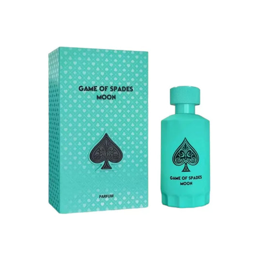 perfume game of spades moon de joe milano fragancia amaderada especiada para hombres y mujeres en presentación de 100ml parfum