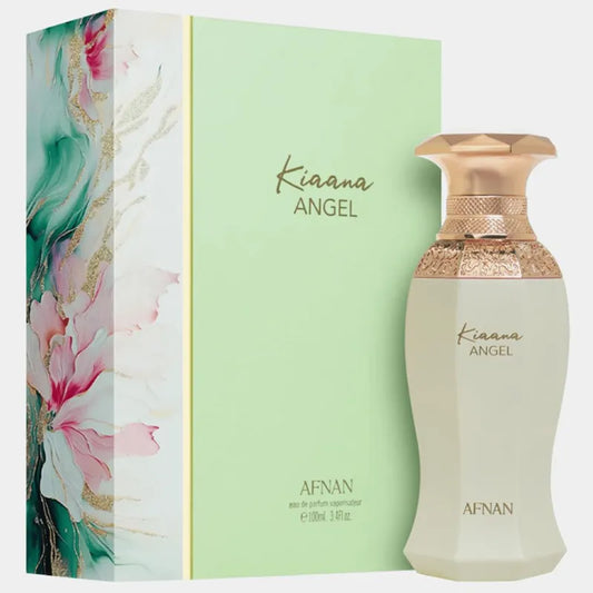perfume kiaana angel afnan para mujer frasco de 100ml con diseño floral y elegante