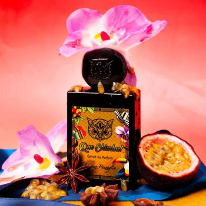 imagen de la caja del perfume Lorenzo Pazzaglia Que Chimba 50ml con presentación original y detalles de marca