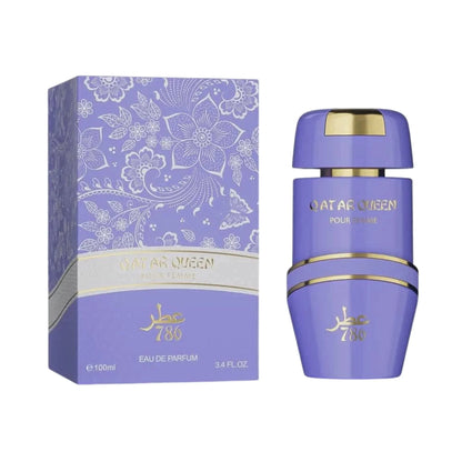 Perfume Qatar Queen Jo Milano Eau de Parfum 100 ml frasco elegante con detalles dorados y diseño sofisticado