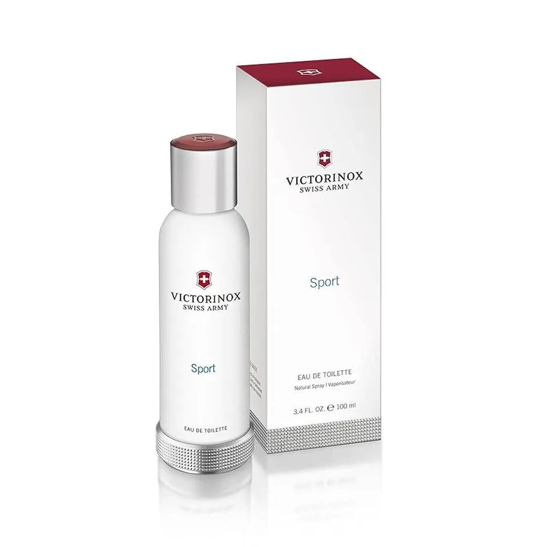 perfume swiss army sport de victorinox 100ml eau de toilette aromática fresca para hombres con notas cítricas verdes y especiadas