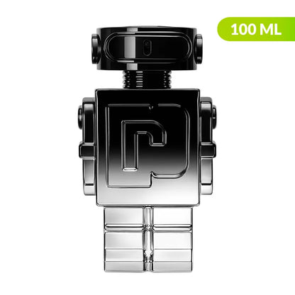 imagen de la caja del perfume Phantom Elixir Paco Rabanne 100ml con detalles de presentación original