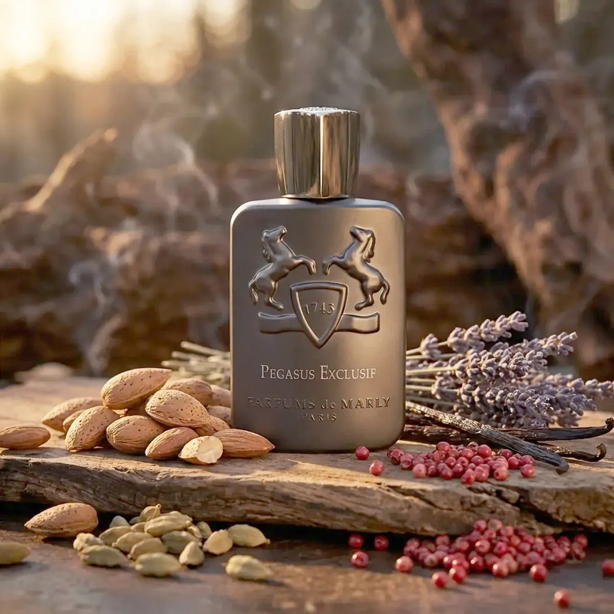 Publicidad del perfume nicho oriental amaderado para hombre Parfums De Marly Pegasus Exclusif Eau de Parfum