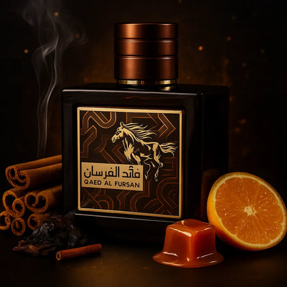 Perfume qaed al fursan untamed lattafa 90ml eau de parfum fragancia amaderada oriental intensa y cálida
